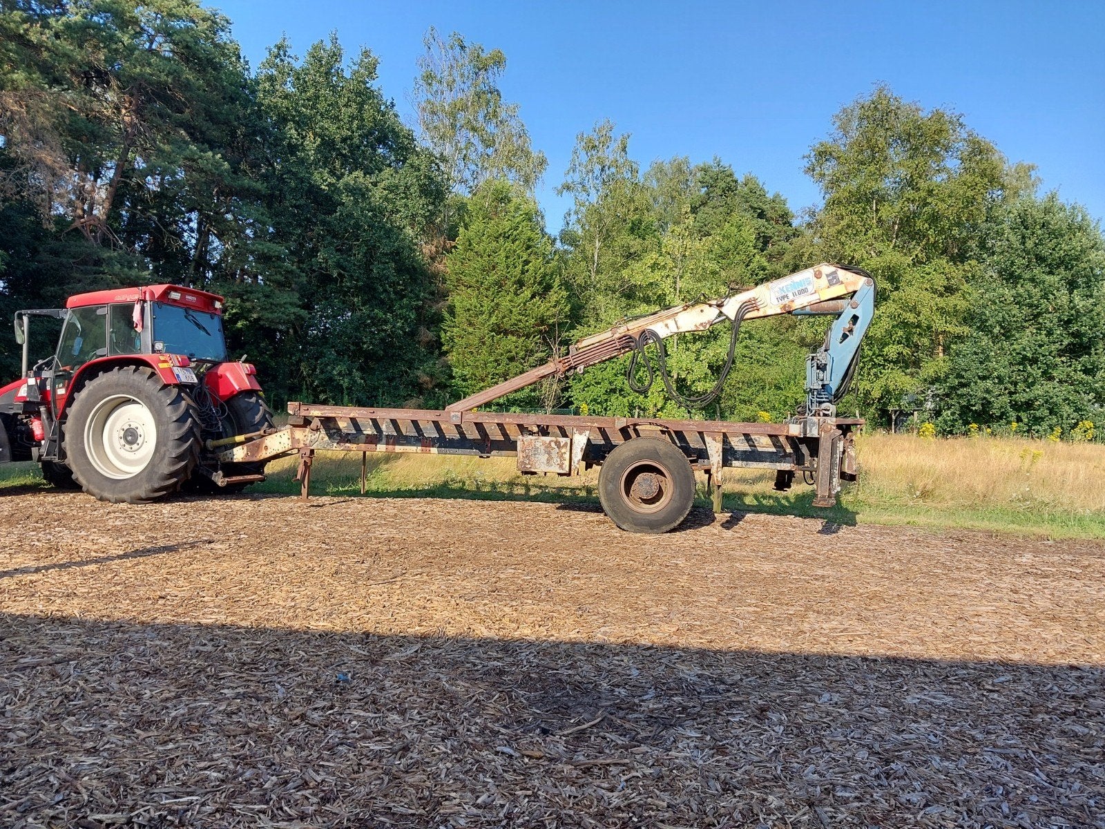 Chassis met laadkraan, Zakelijke goederen, Ophalen