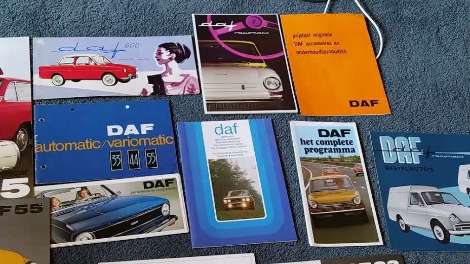DAF personenauto's BROCHURES 1958 - 1976, Enlèvement ou Envoi, Utilisé, Autres marques