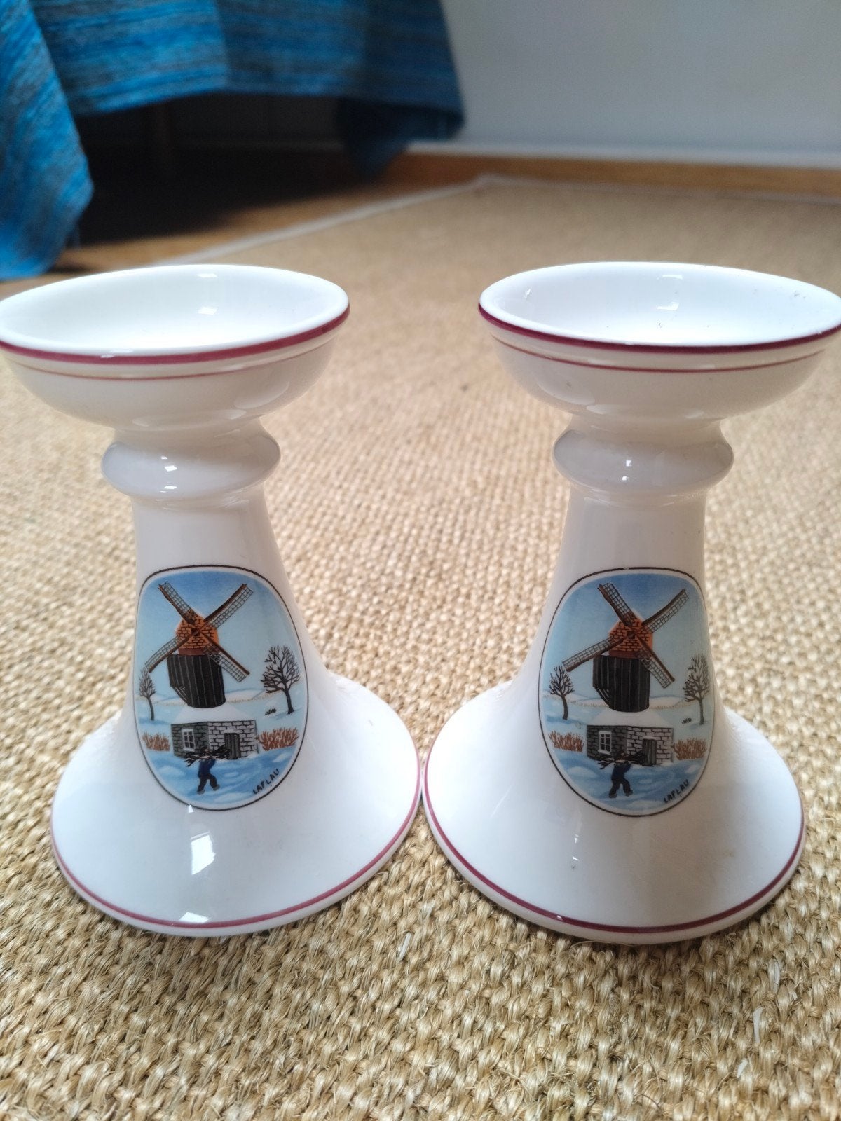 Paar kandelaars van Villeroy & Boch - Design Naïf christmas, Ophalen, Overige materialen