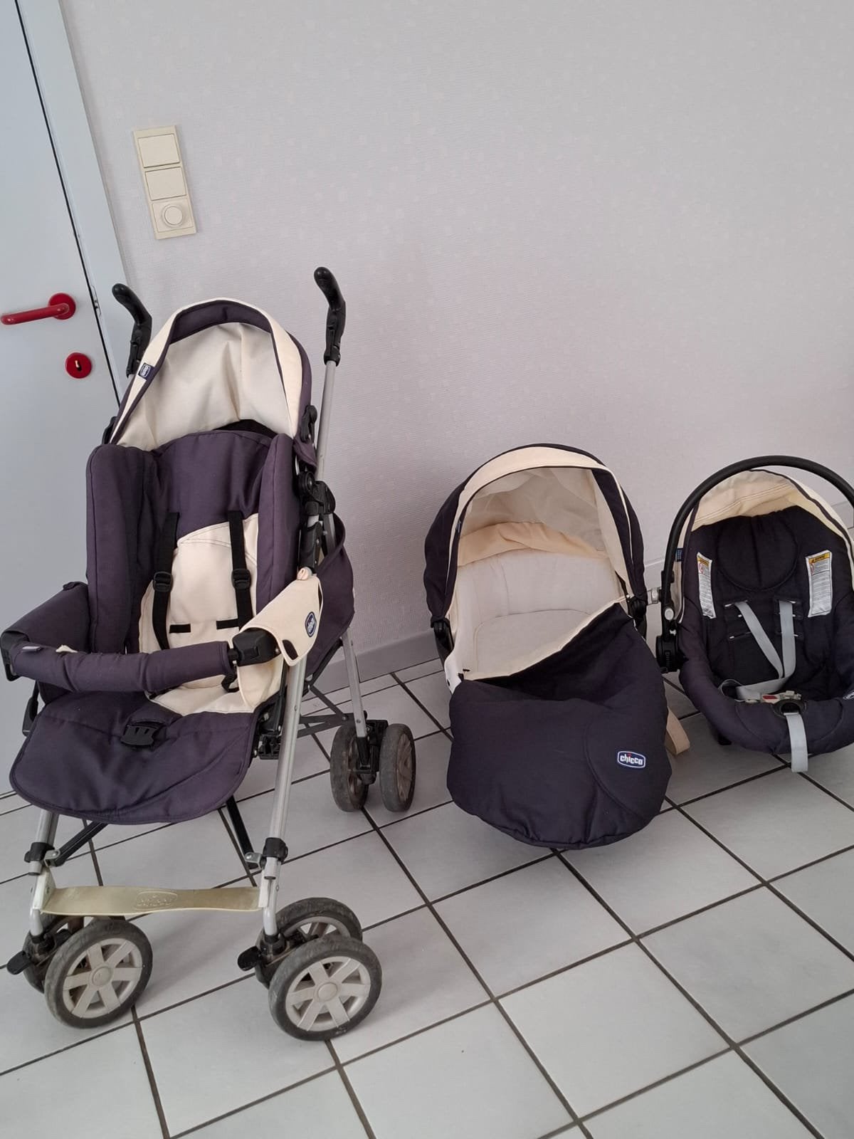 3 in 1 kinderwagen Chicco, Kinderen en Baby's, Ophalen, Gebruikt, Kinderwagen, Overige merken