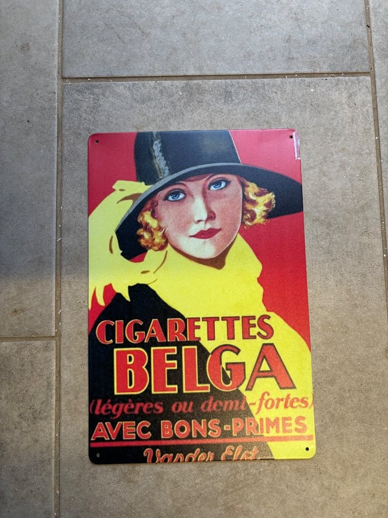 Belga, Verzamelen, Ophalen of Verzenden, Zo goed als nieuw, Reclamebord