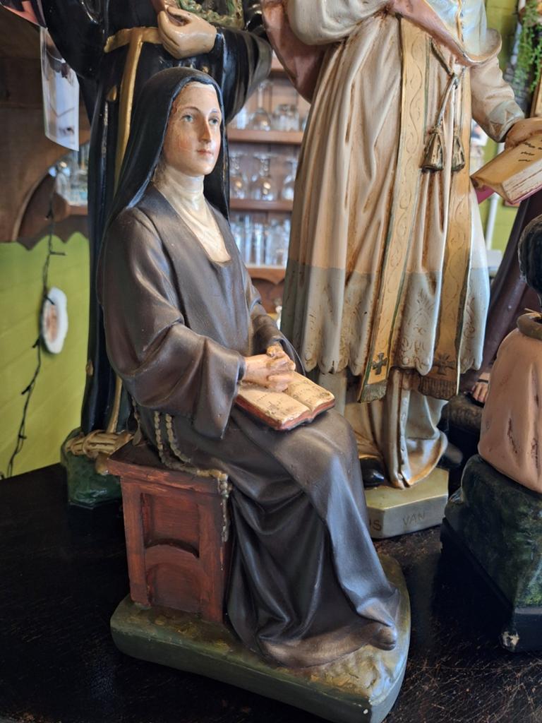 Zeldzaam antiek beeldje Thérèse van Lisieux, Antiek en Kunst, Antiek | Religieuze voorwerpen, Ophalen