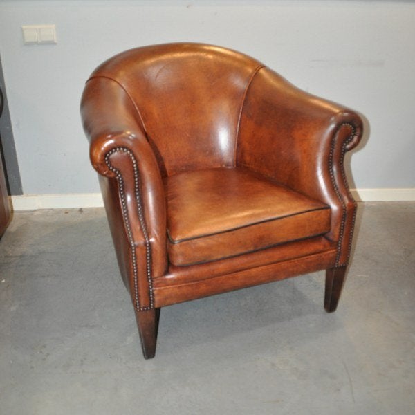 Bendic schapenleren fauteuil, Antiek en Kunst, Ophalen