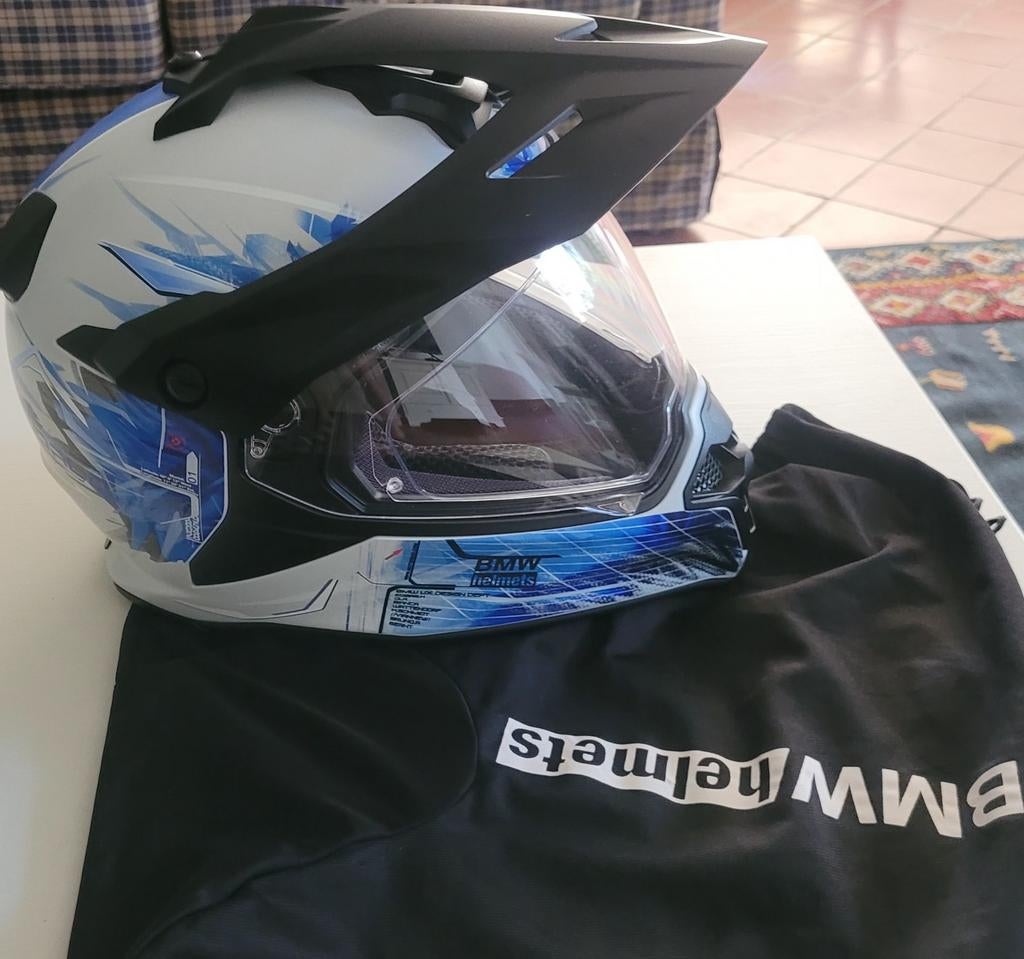 Helm BMW GS maat L 58/59. Wit/Blauw, Motoren, Kleding | Motorhelmen, Nieuw zonder kaartje, L, Ophalen, Overige merken