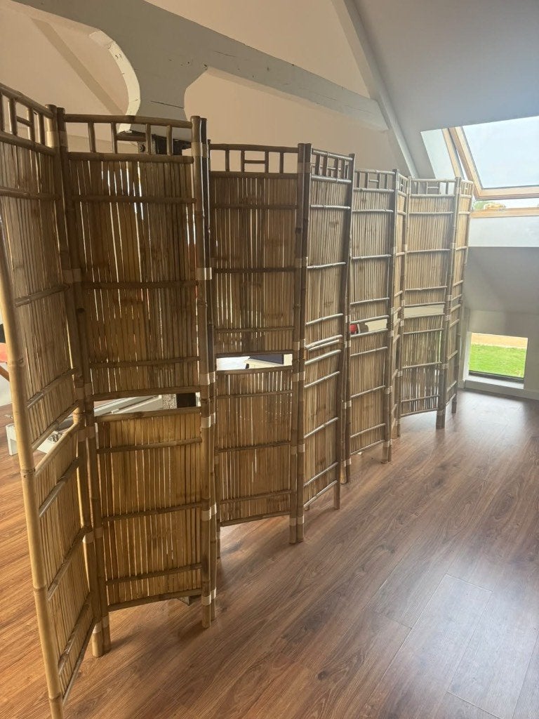 Paravent – Kamerscherm in bamboe 2 stuks, Enlèvement, Comme neuf