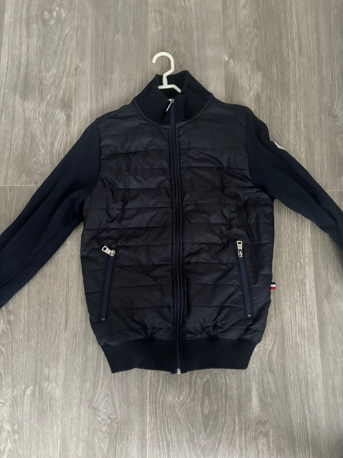 Moncler jacket, Enlèvement, Comme neuf, Taille 46 (S) ou plus petite, Bleu