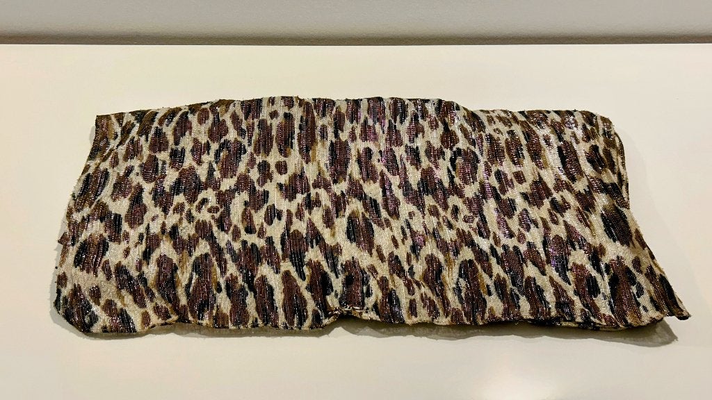 Beige foulard met dierenprint, Enlèvement ou Envoi, Neuf, Écharpe
