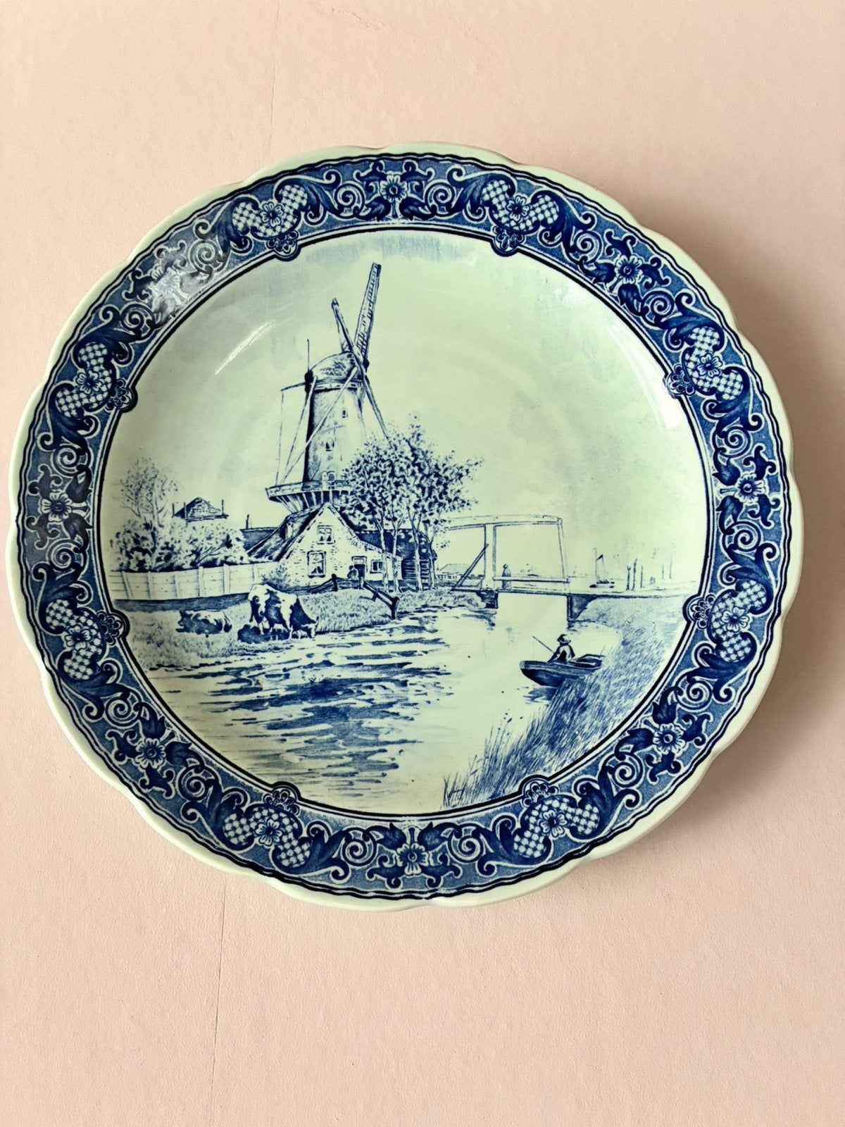 Bord delfts blauw, Ophalen