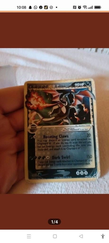 Pokemon kaart charizard goldstar ook te ruilen voor lego, Ophalen of Verzenden