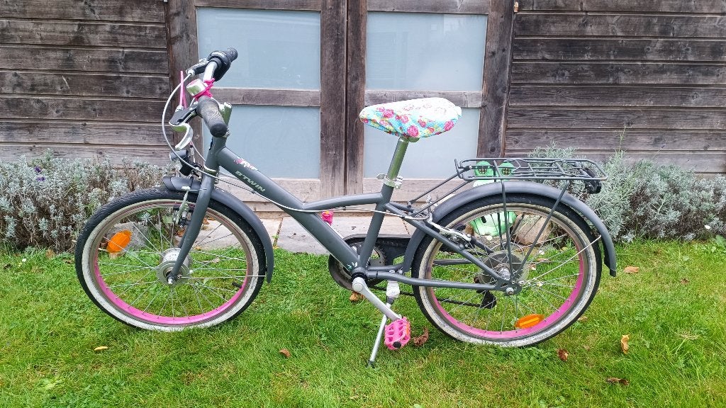 BTWIN meisjesfiets 20" wielen, Ophalen, Gebruikt, Velgrem, B-twin decathlon