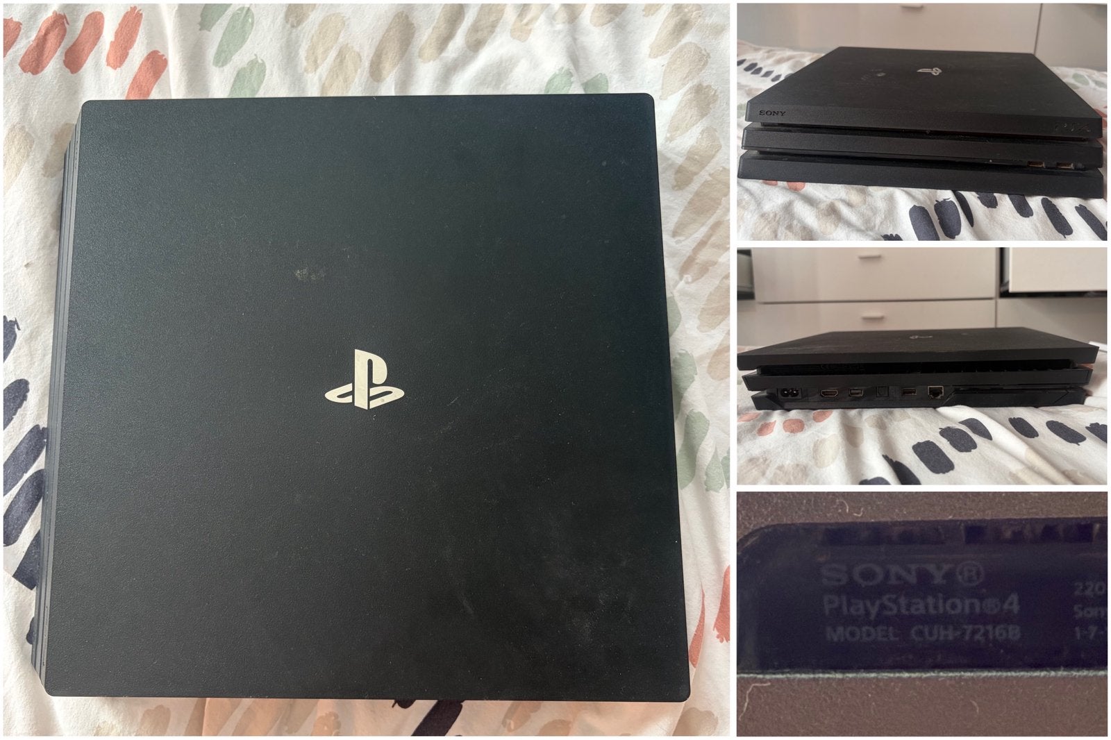 PS4 Pro 1TB (CUH-7216B) + 5 games + headset + gamehouder, Games en Spelcomputers, Games | Sony PlayStation 4, Ophalen, Zo goed als nieuw