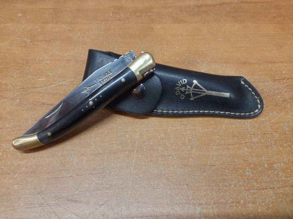 Oud Laguiole David Extra mes van 12 cm, Verzenden, Gebruikt