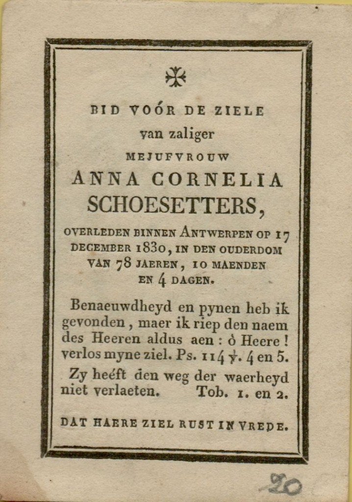 DOODSPRENTJES   ANTWERPEN  2 en Turnhout, Verzamelen, Bidprentjes en Rouwkaarten, Verzenden