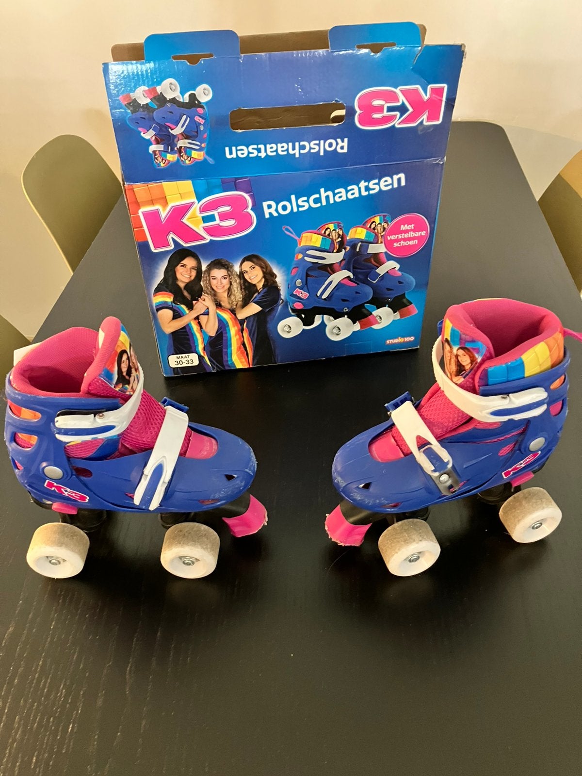 K3 rolschaatsen maat 30-33, Ophalen, Zo goed als nieuw