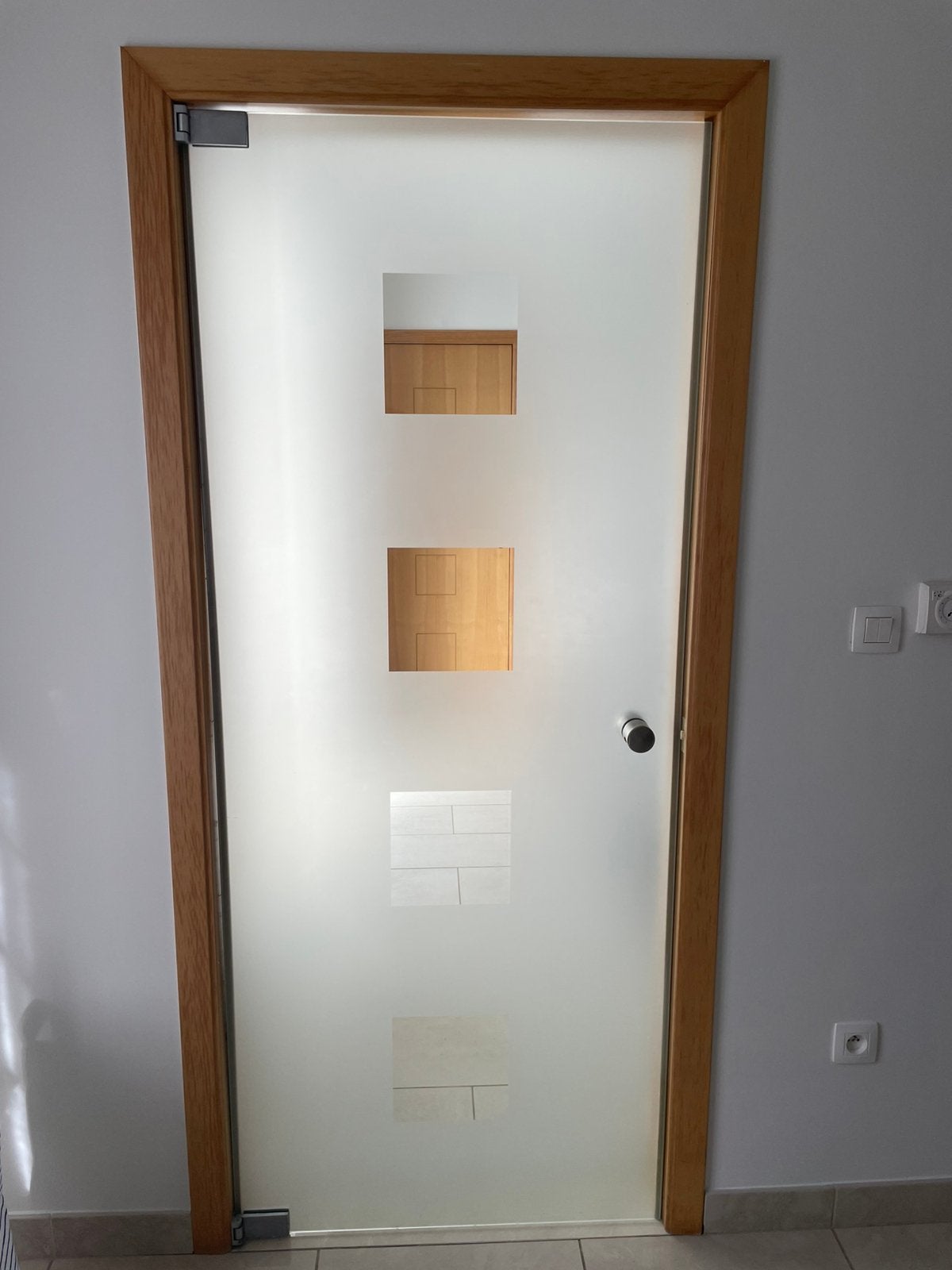 2 glazen deuren, Doe-het-zelf en Bouw, Ophalen, Gebruikt, 80 tot 100 cm, Binnendeur