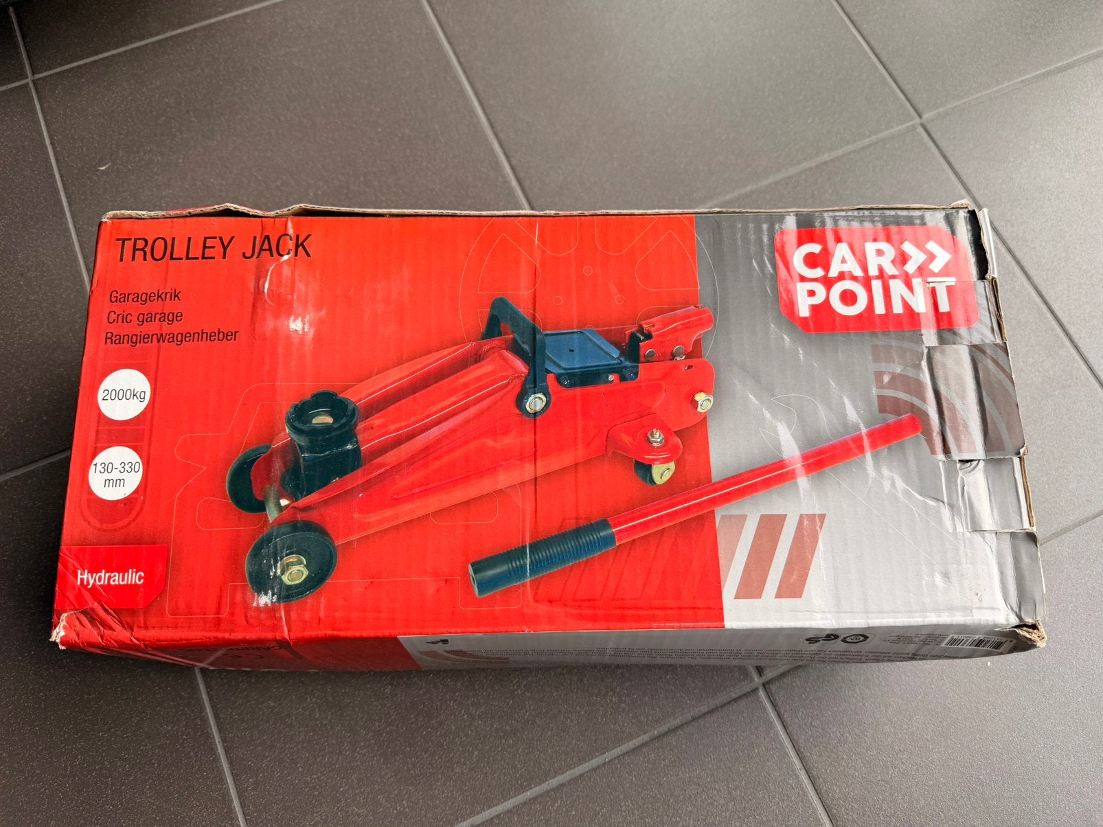 Hydraulische krik 2ton nieuw, Autos : Divers, Prises, Enlèvement, Comme neuf, Hydraulique, Cric de garage
