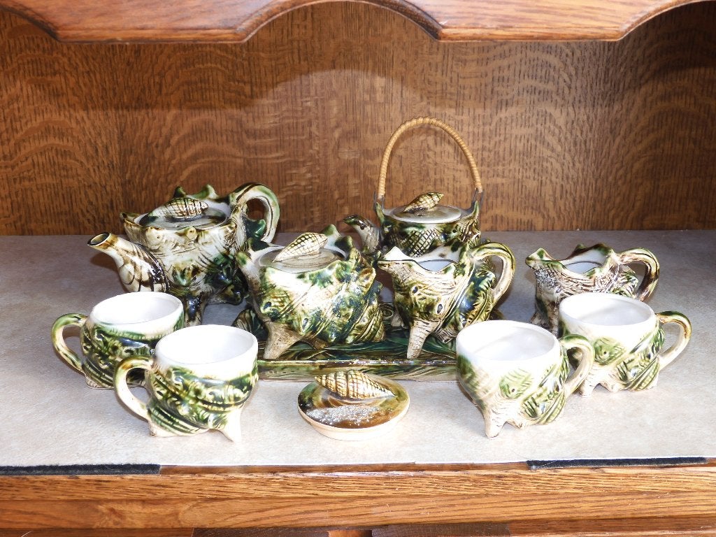 service thé ou café ancien, Ophalen