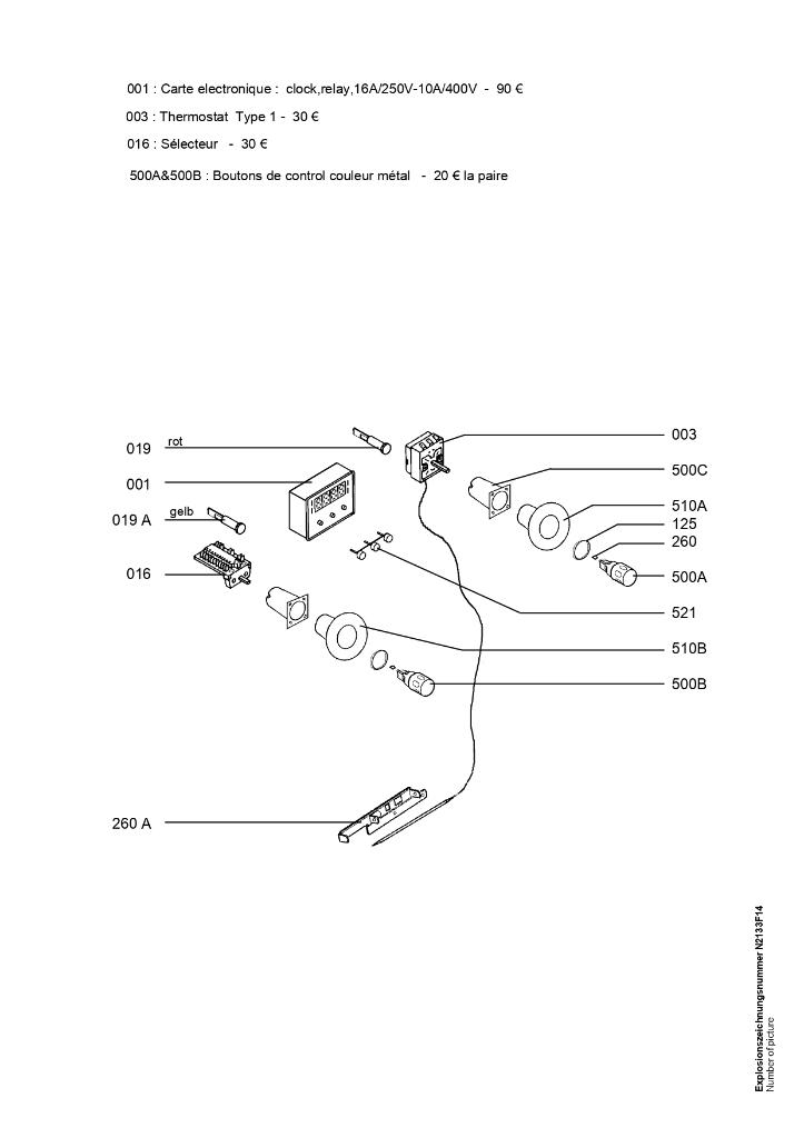 Four AEG B4100-1-M COMPETENCE - spare parts, Electroménager, Envoi, Utilisé