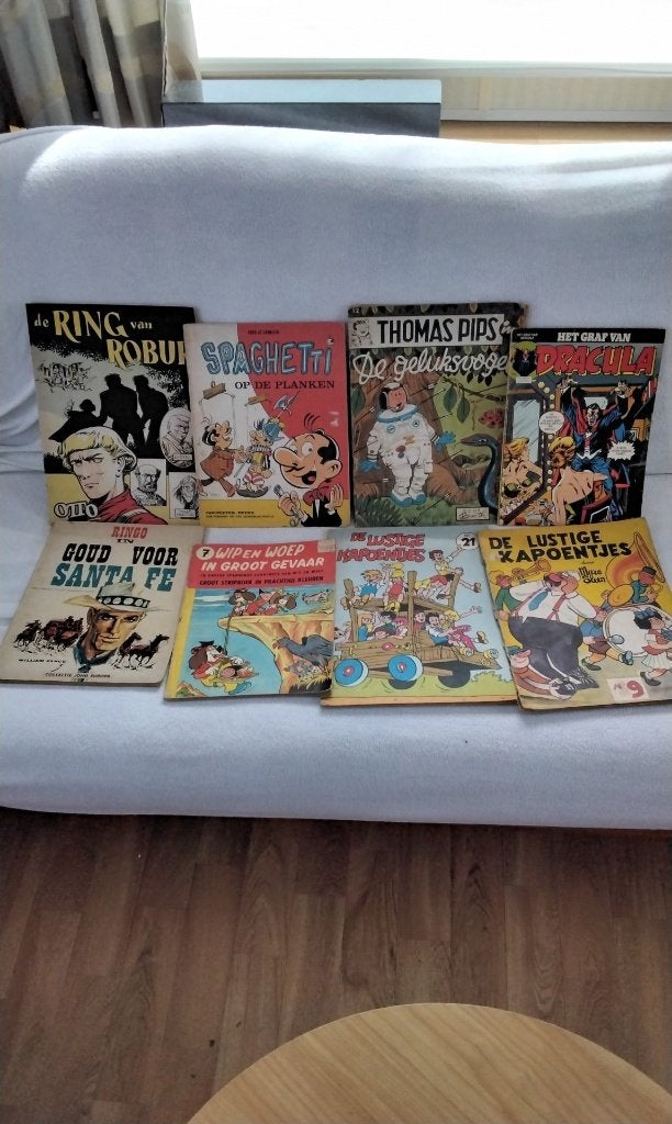 oude stripverhalen, Boeken, Ophalen