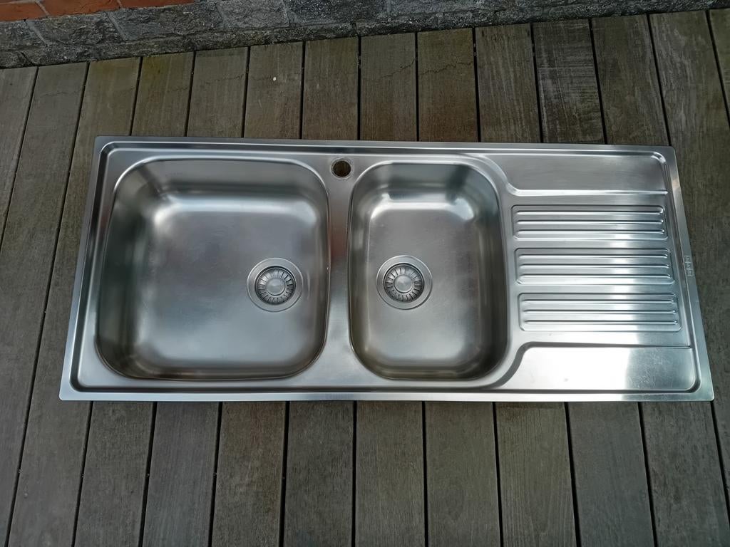 Evier inox Franke 116 cm X 50 cm, Maison & Meubles, Enlèvement, Comme neuf