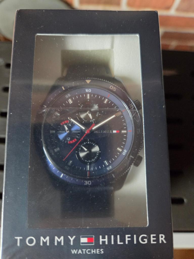 Montre Homme Tommy Hilfiger PARKER (Ref. 1791839) - NEUVE, Enlèvement, Acier, Cuir