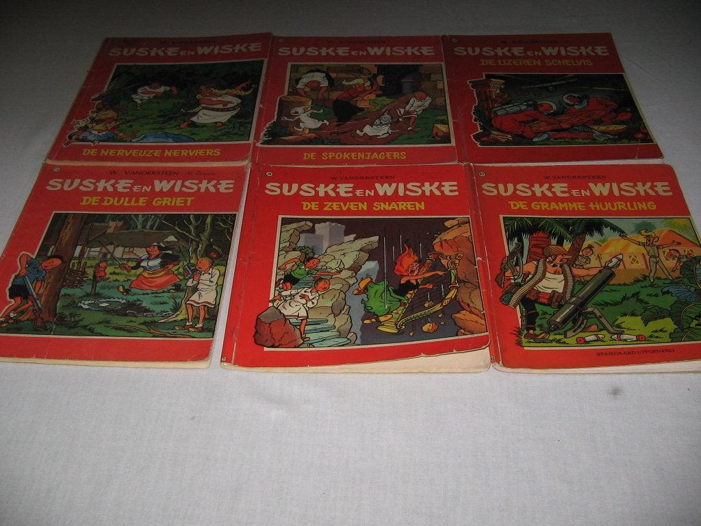 Suske en Wiske : 4 kleurenreeks - 55 stuks - EERSTE DRUKS, Plusieurs BD, Enlèvement ou Envoi, Willy vandersteen