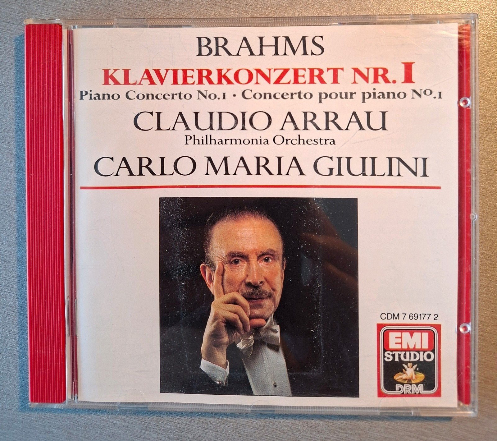 Cd. Brahms.  Klavierkonzert nr 1 (EMI, Arrau, Giulini)., Ophalen of Verzenden, Brahms