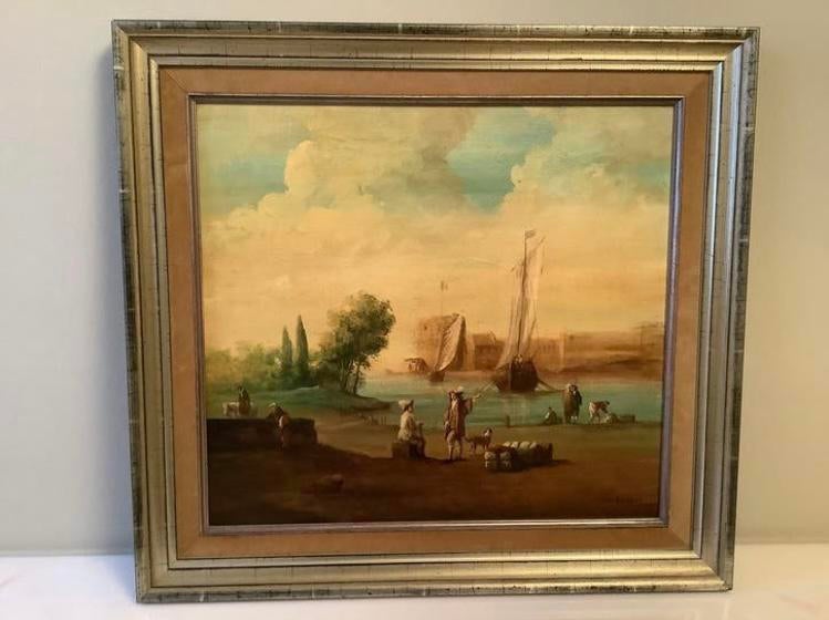 Peinture de L. Wolfers, Enlèvement ou Envoi