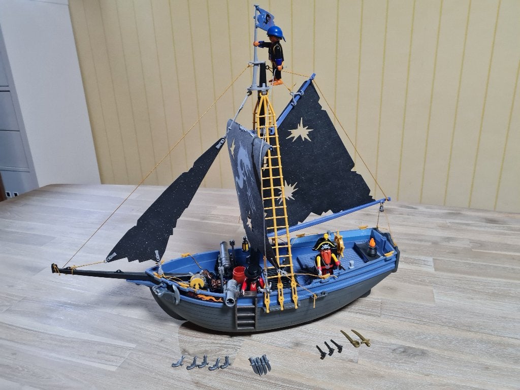 Playmobil - Bateau pirate Corsaire noir 3860, Pirates, Enlèvement ou Envoi, Comme neuf, Bateau