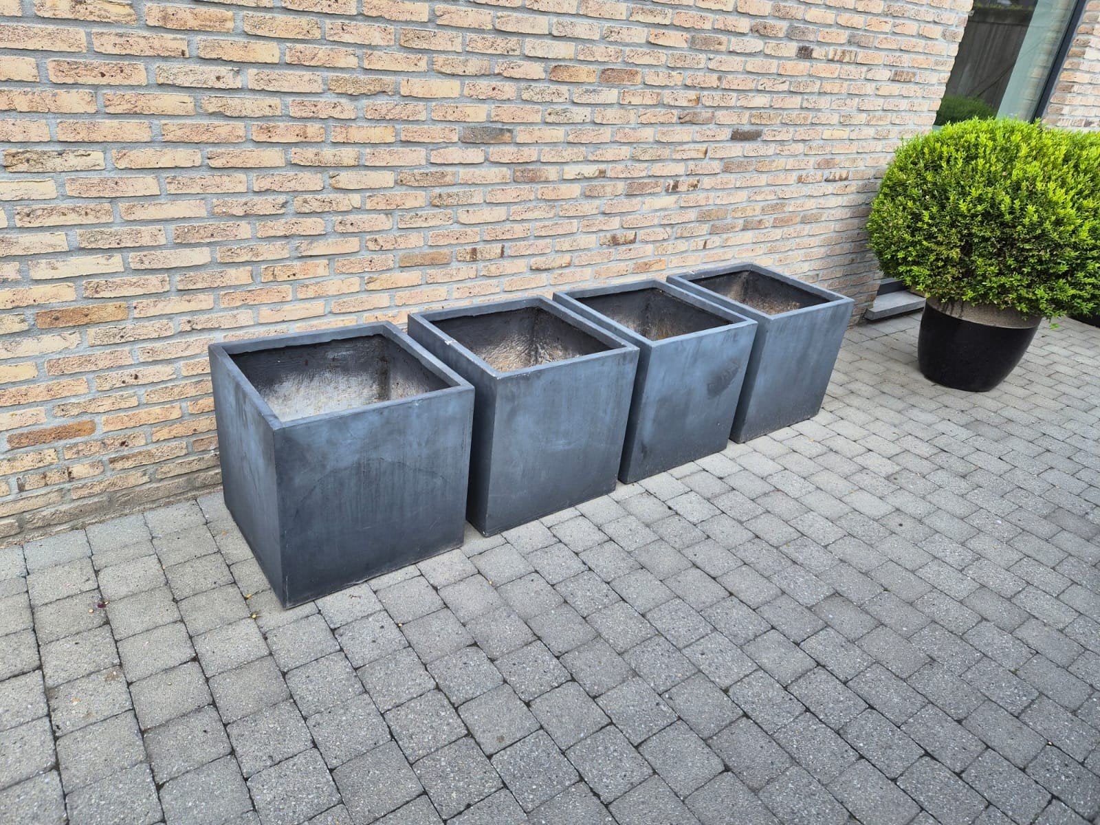 4 bloembakken 50x50cm, Tuin en Terras, Bloembakken en Plantenbakken, Ophalen