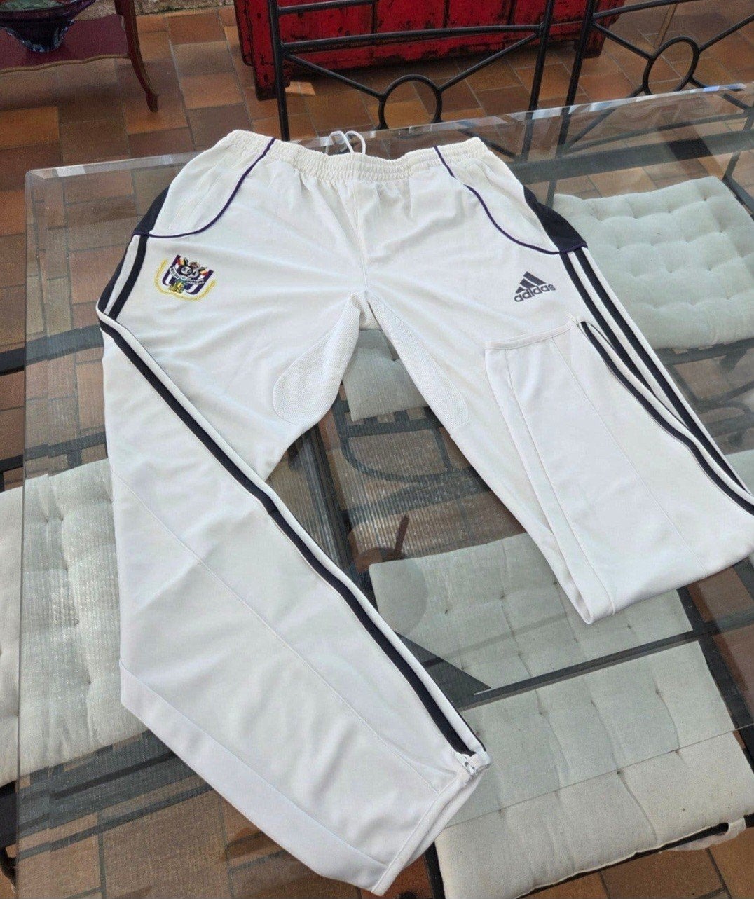 Trainingsbroek van Anderlecht. Adidas. Maat M. Nieuw, Kleding | Heren, Ophalen of Verzenden, Wit