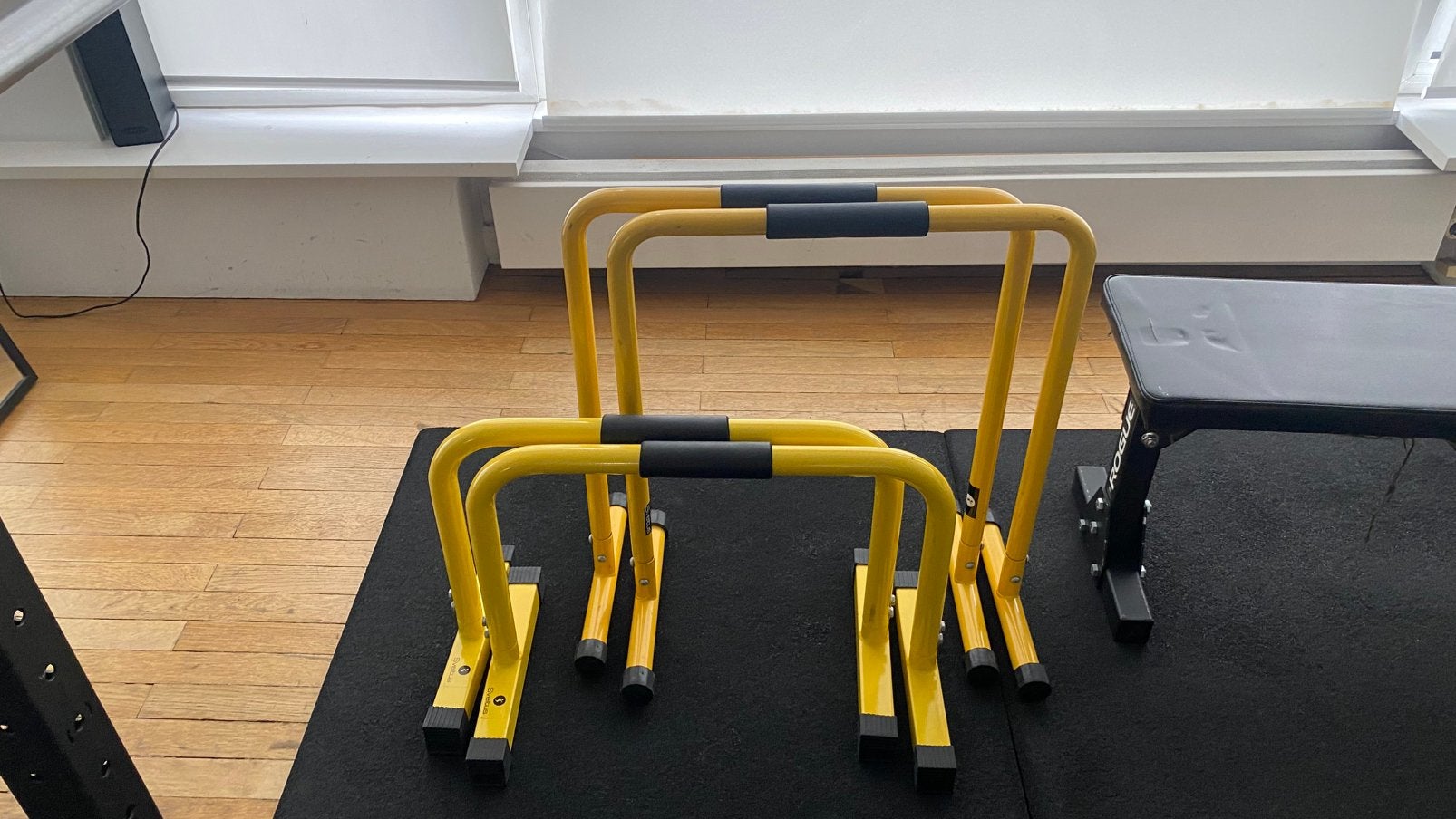 Barres parallèles et parallettes SVELTUS — 2 paires, Ophalen, Zo goed als nieuw
