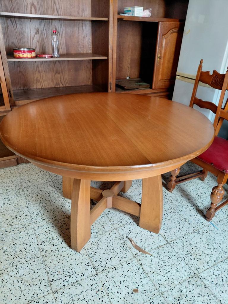 Table ronde a rallonge, Ophalen, Ovaal