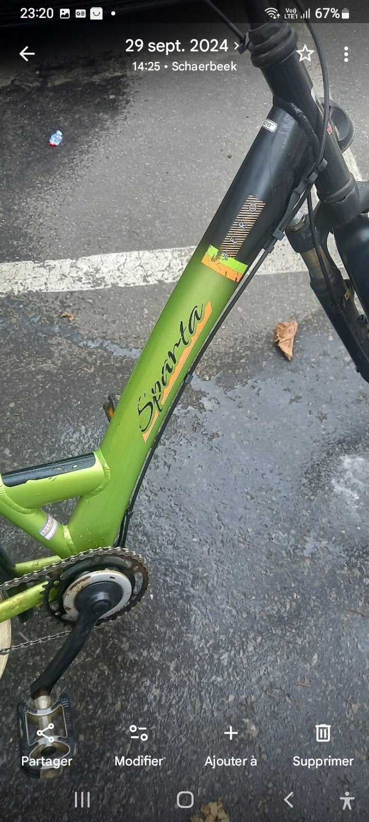 velo sparta hero moyeu nexus7, Enlèvement, Comme neuf, Autres types