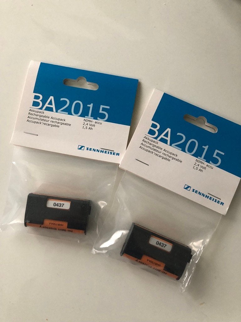 Sennheiser BA2015 Batterij (2 stuks), Muziek en Instrumenten, Ophalen of Verzenden, Nieuw, Zangmicrofoon