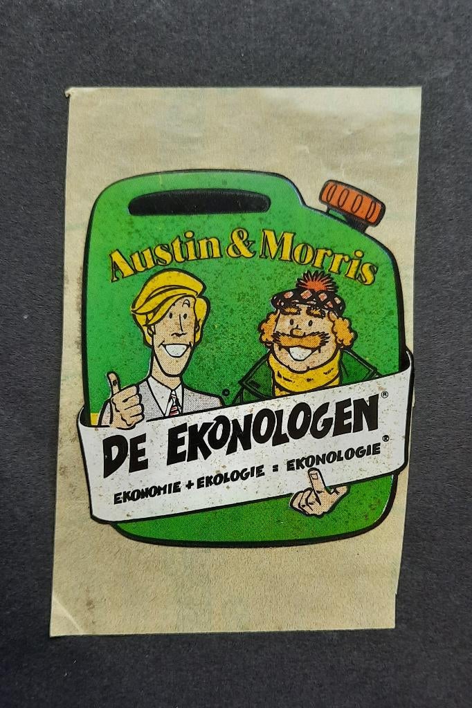 Oud stickertje Austin & Morris / De Ekonologen, Verzenden, Gebruikt