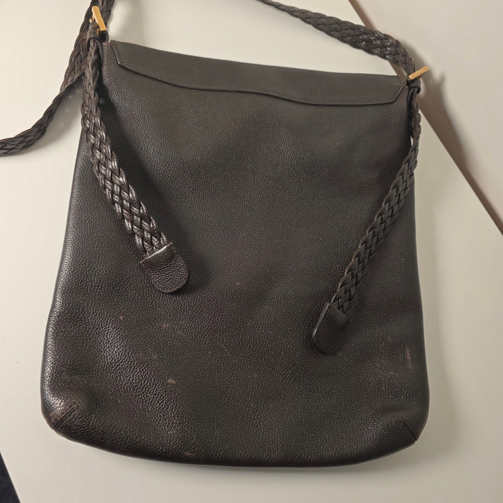 Originele Vintage Delvaux  Schoudertas, Ophalen, Beige