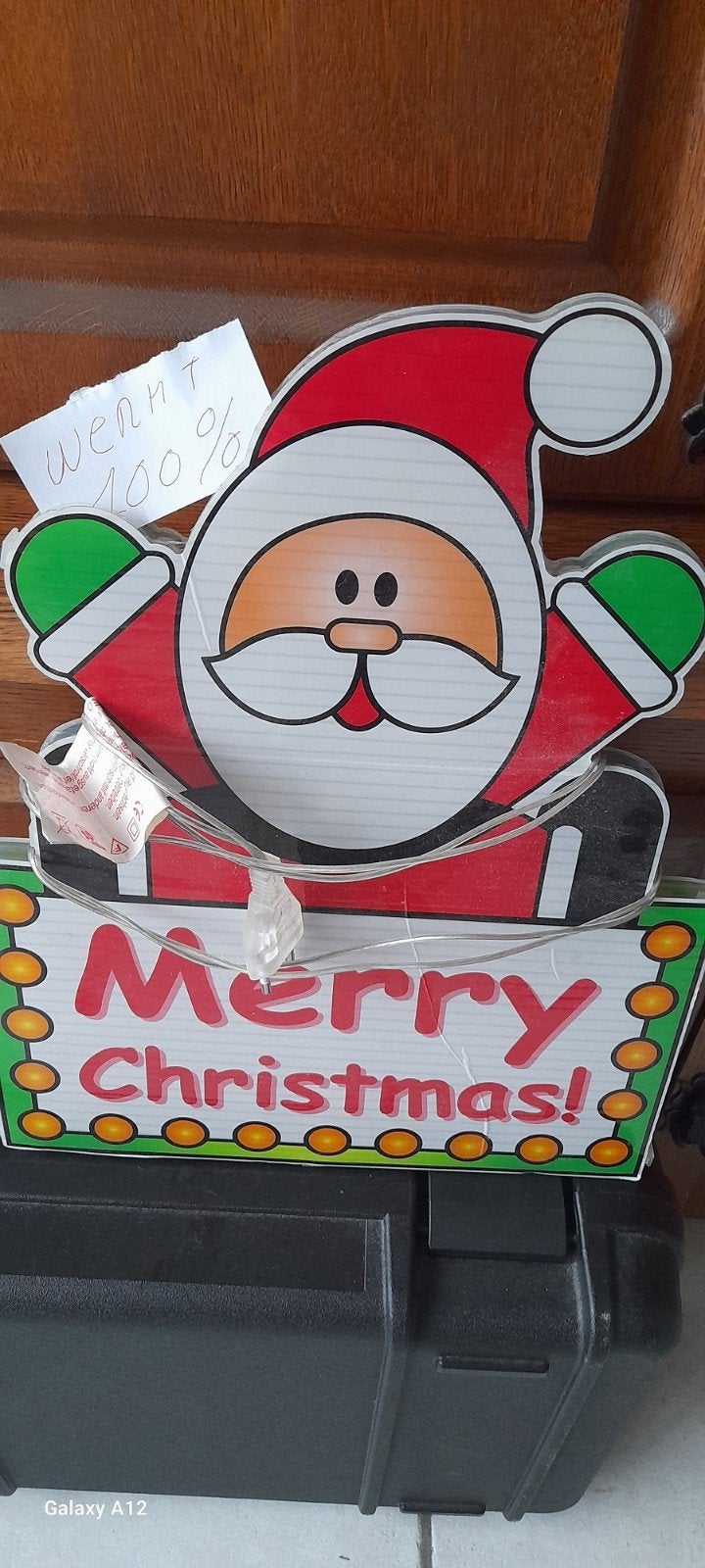 Stop met KERSTVERSIERING., Ophalen, Gebruikt, Feestartikel