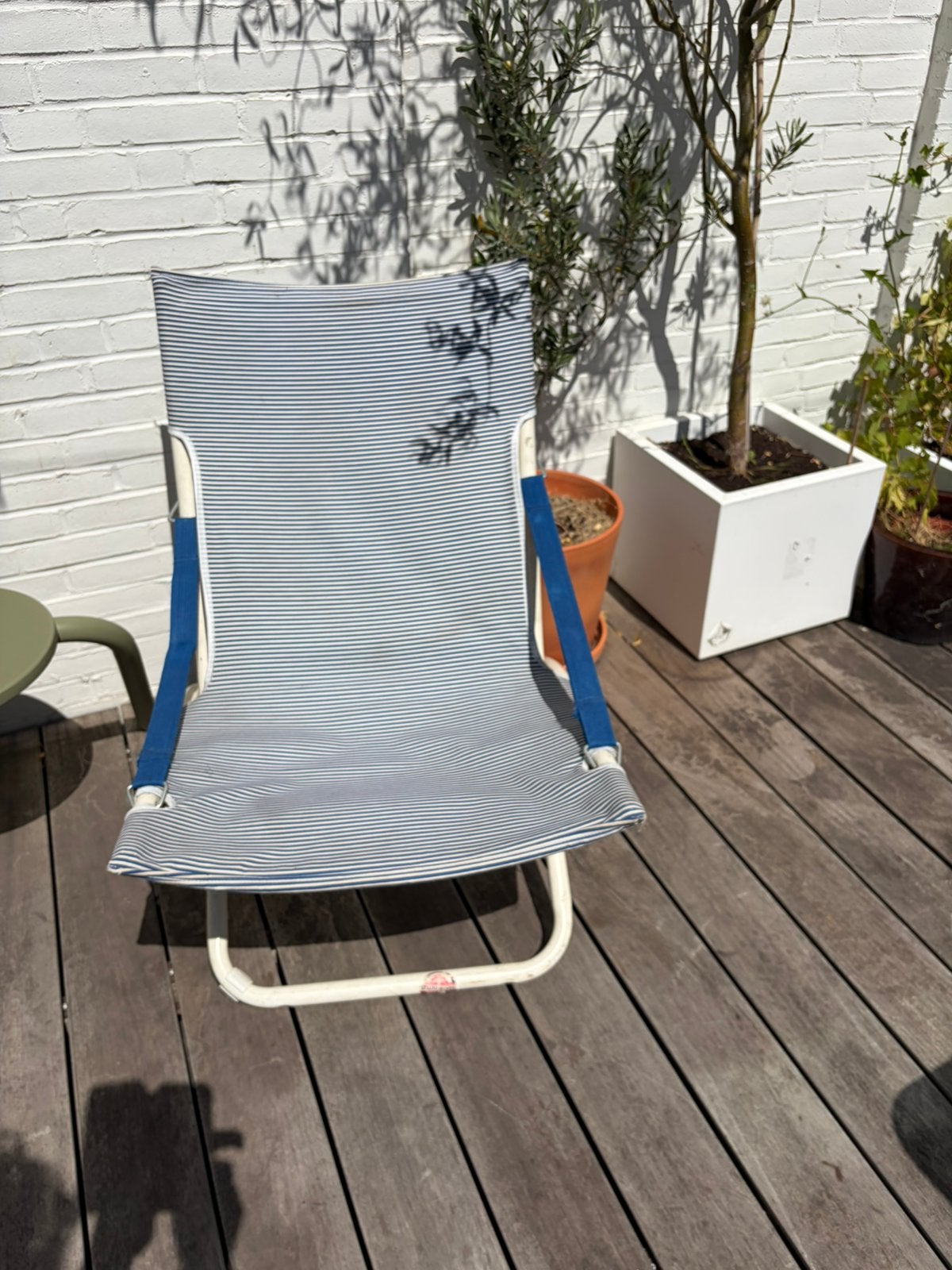 Vintage Grand Soleil strandstoel, Tuin en Terras, Ligbedden, Ophalen, Zo goed als nieuw