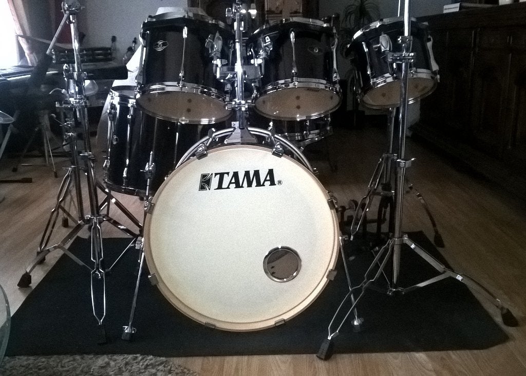 7 delige tama superstar hairline black metallic, Musique & Instruments, Batteries & Percussions, Enlèvement, Comme neuf, Tama