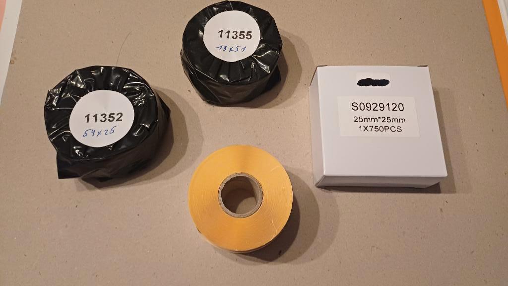 4 soorten witte dymo labels van het merk "123inkt" nieuw goe, Computers en Software, Dymo, Nieuw, Ophalen of Verzenden, Azerty