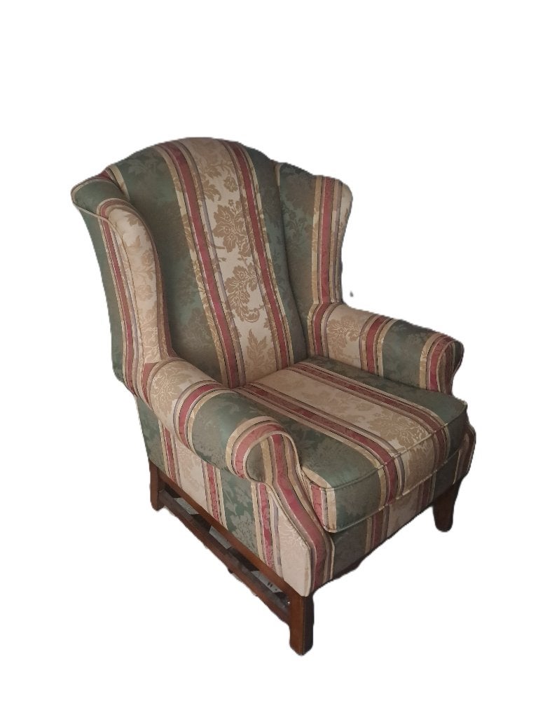 Fauteuil bergère (à oreilles) style vintage classique, 75 à 100 cm, Enlèvement, Utilisé, Classique