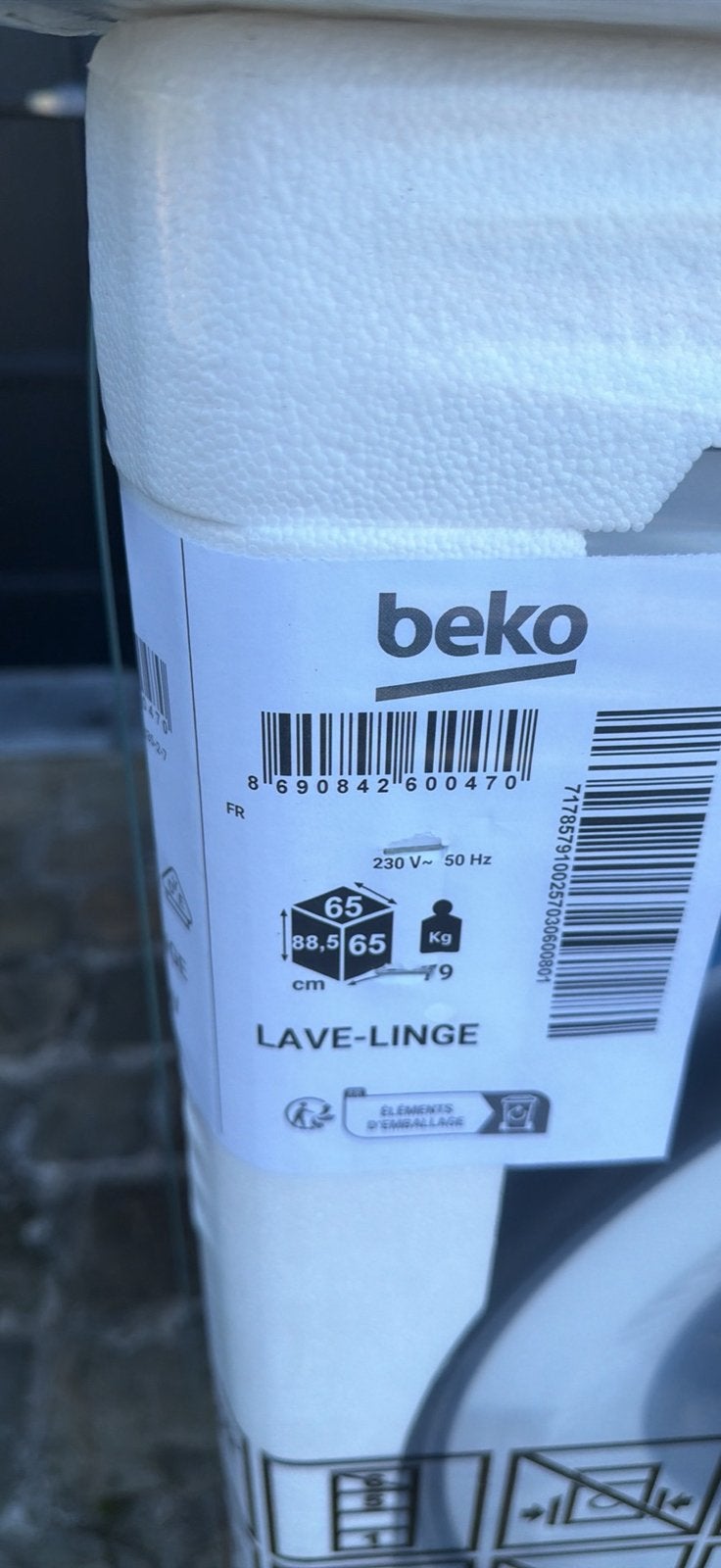 Beko 11kg neuf 400€, Electroménager, Enlèvement ou Envoi