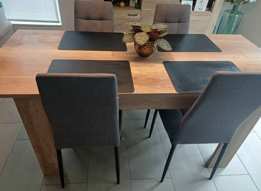 Eettafel verlengbaar met 4 stoelen, Enlèvement