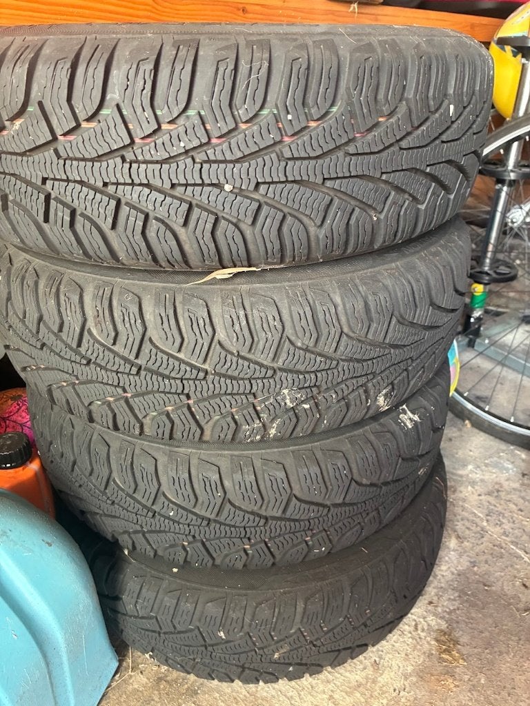 4x uniroyal m+s 175/50r14 winterbanden, Auto-onderdelen, Ophalen, 14 inch, Gebruikt, 175 mm
