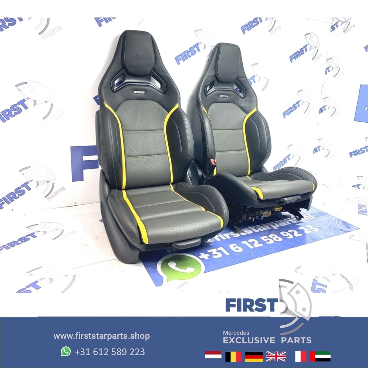 W118 C118 X118 CLA 45 AMG PERFORMANCE STOELEN LEER ALCANTARA, Gebruikt, -, Ophalen of Verzenden, -