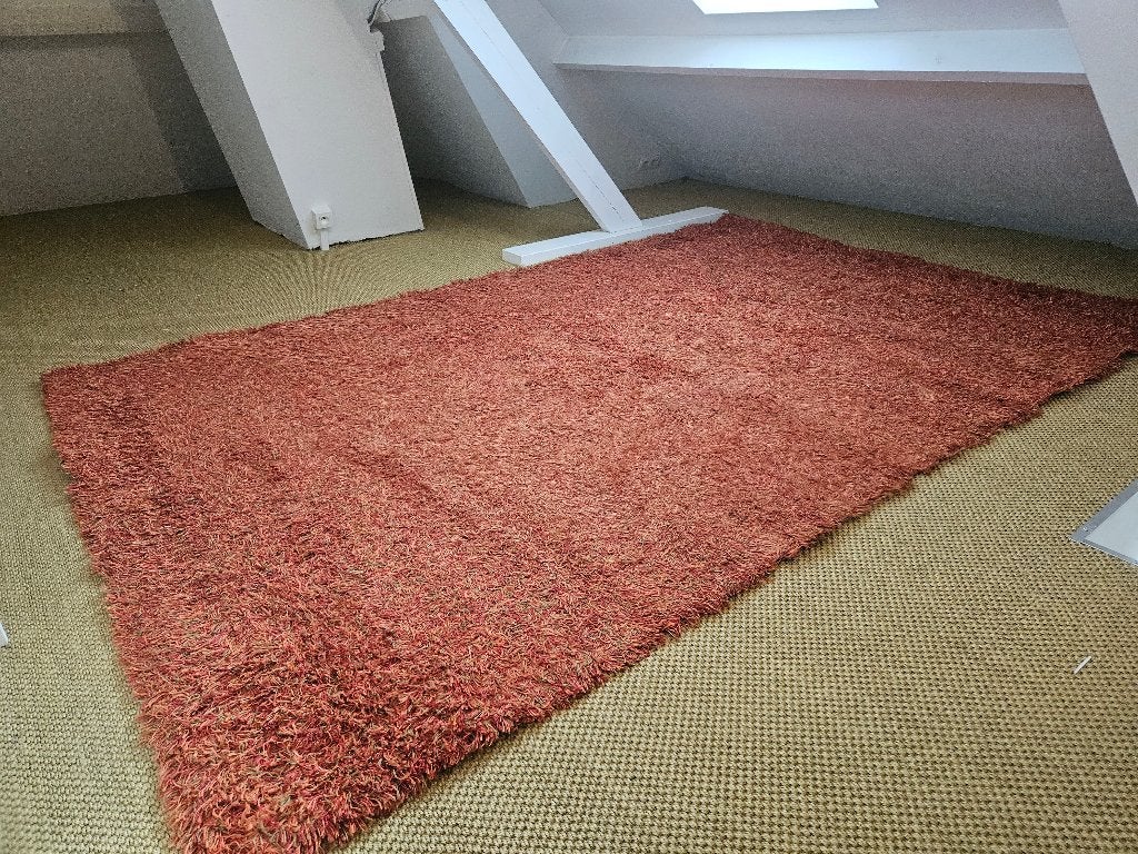 Rood design tapijt Kasthall 200 x 300, Maison & Meubles, Rouge, 200 cm ou plus, 150 à 200 cm, Enlèvement