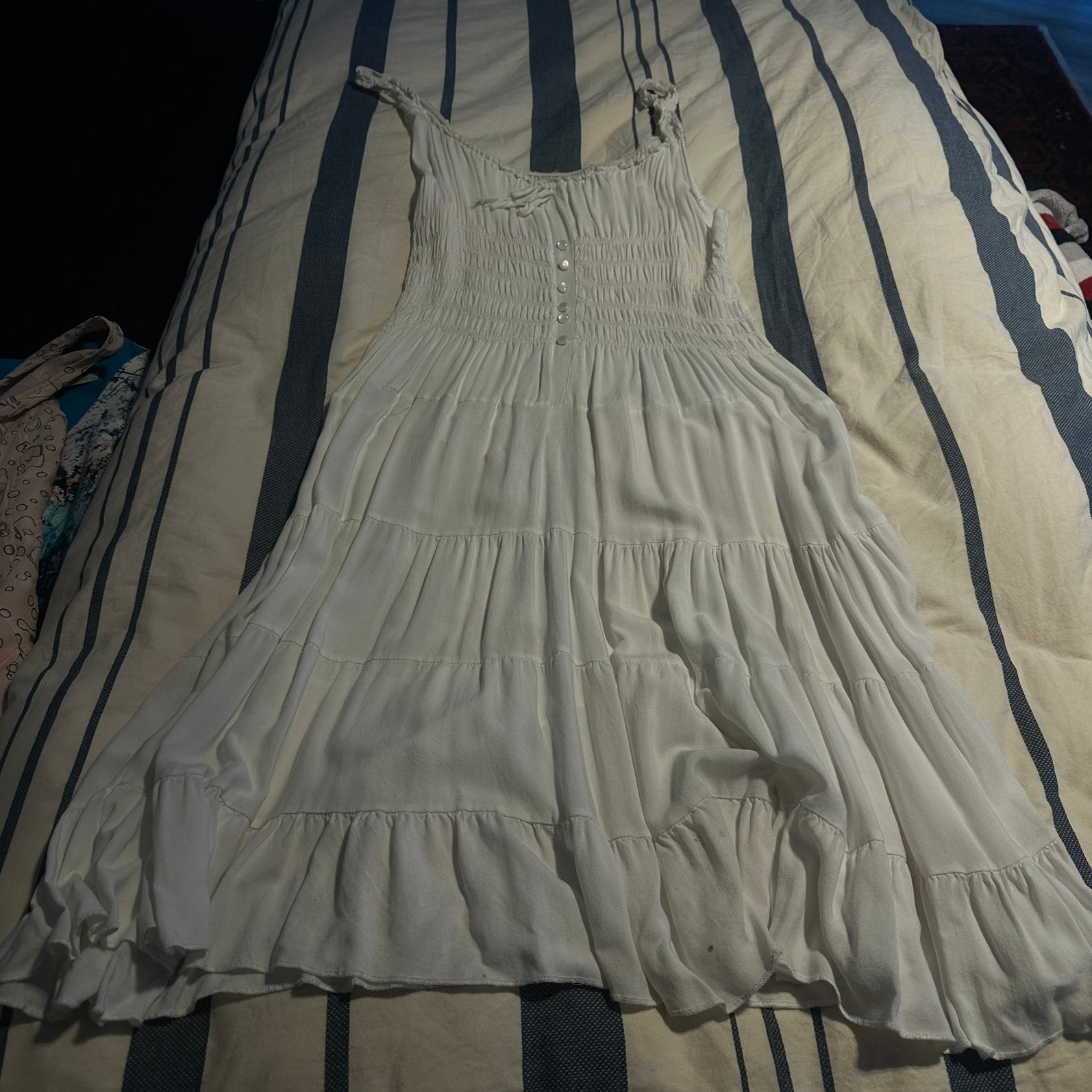 Robe d'été blanche pour femme taille L, Enlèvement ou Envoi, Comme neuf, Taille 42/44 (L)