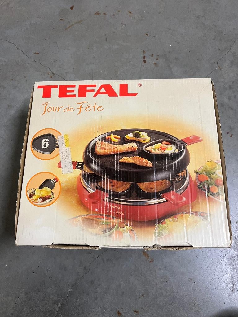 Tefal raclette toestel "Jour de Fête" voor 6 personen, Ophalen, Zo goed als nieuw, 4 t/m 7 personen