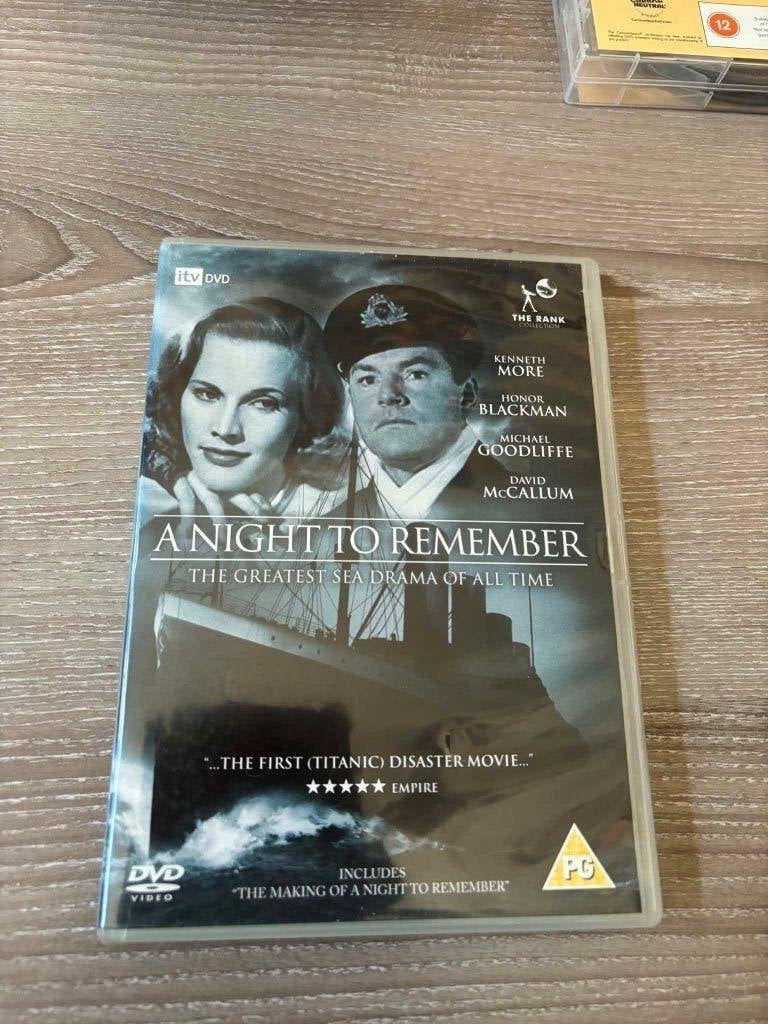 A night to remember met Kenneth More, Honor Blackman, import, CD & DVD, DVD | Classiques, Import, Enlèvement ou Envoi, Anglais